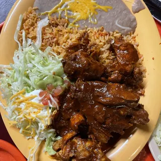 Chicken Mole Homemade Plate