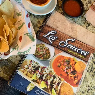 Courtesy salsa and chips.