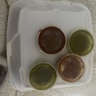 Gave enough salsas which was nice