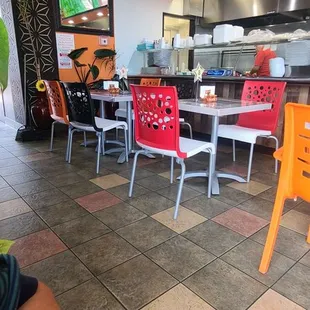 a view of the inside of a restaurant