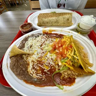 Two item combination plate