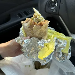 Carne asada burrito