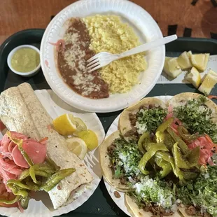 burrito.  tacos.  n rice n beans