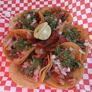 We offer a. wide variety of tacos