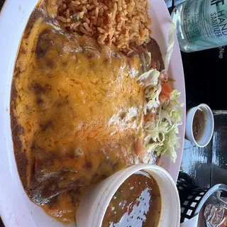 Beef Enchiladas Lunch Plate