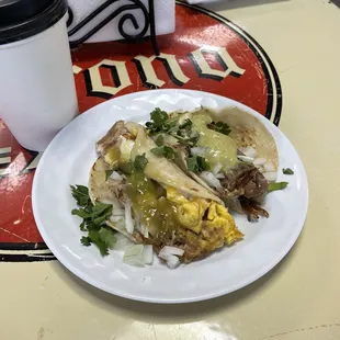 One Carnitas and One Brisket...and BOTH amazing!