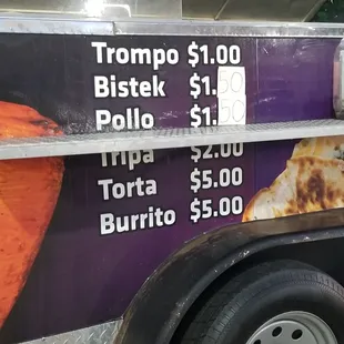 Take this how you will but I was just here the other day and all the tacos were 1$