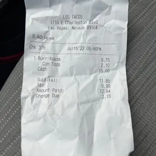 Over priced for a burrito