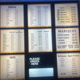 Menu Prices