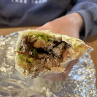 Carne asada burrito