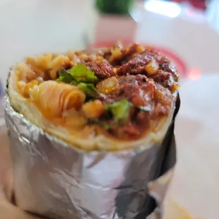 Al pastor burrito