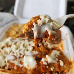 The BEST Chilaquiles in RED SAUCE, in Town!!! Also Come in GREEN SAUCE