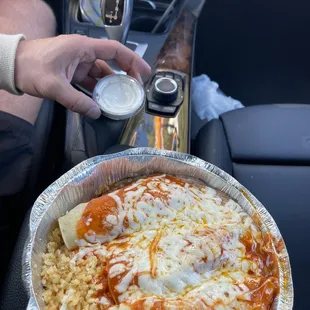 Cheese Enchiladas With Chicken