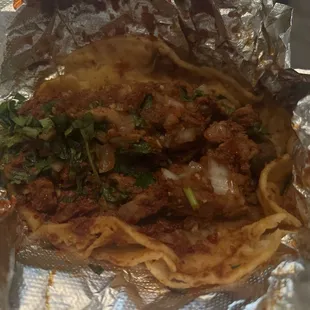 Ordered Al pastor tacos but I&apos;m not certain this isn&apos;t chicken