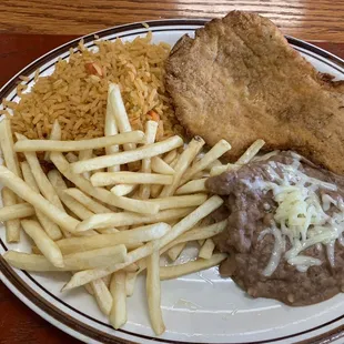a plate of mexican food