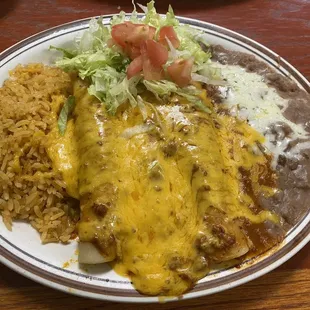 Beef Enchiladas Texanas.