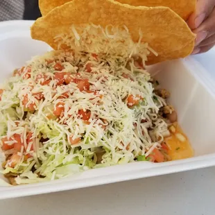 Tostada de pollo