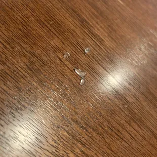 Glass that was in the barbacoa tacos