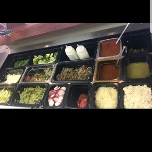 Variedad de salsas muy buenas