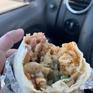 Chicken burrito