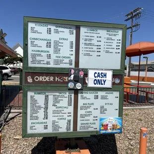 Menu and prices as of April, 2024