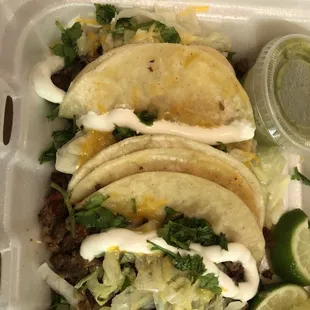 Ground beef tacos