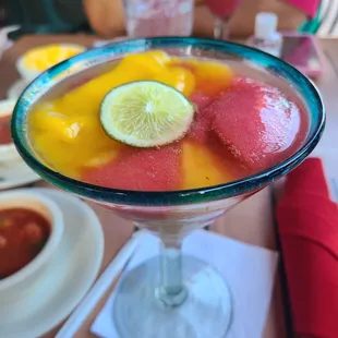 Strawberry-mango margarita