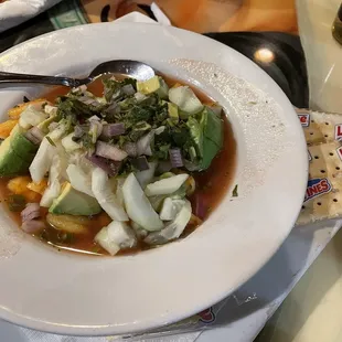 Their "ceviche."