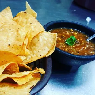 Chips and salsa.