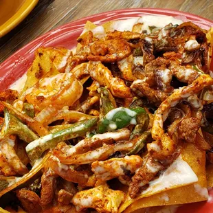 Texas fajitas nachos