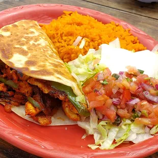 Lunch Fajita quesadilla