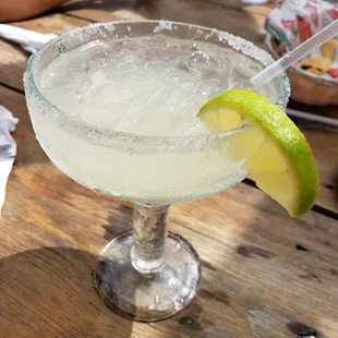 Fresh squeezed lime margarita