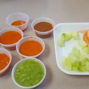 Salsas and condiments