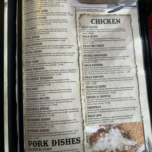 Chicken, Pork, &amp; Specialties