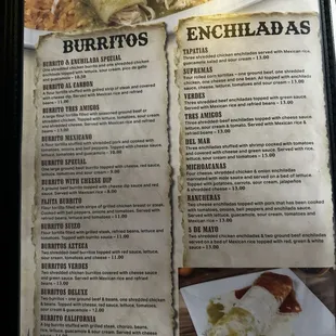 Burritos &amp; Enchiladas