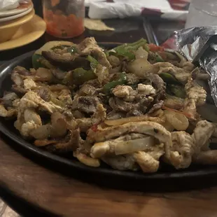 Chicken fajitas are the usual nothing special