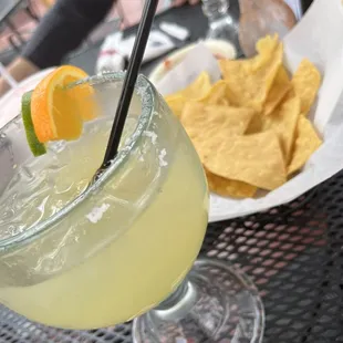 Margarita &amp; complimentary chips