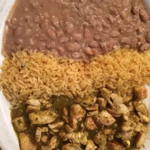 Number 12 chicken with green sauce.