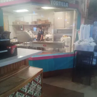 Look, you can watch them make tortillas