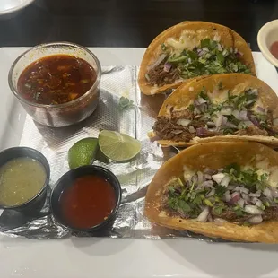 Quesabirria tacos!!!!! Best and biggest around!!