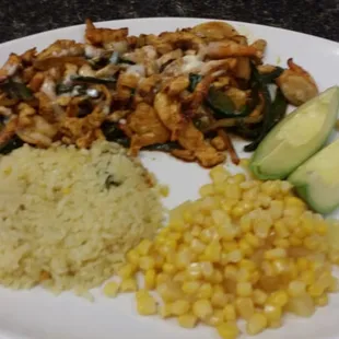 a plate of mexican food