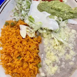 Comes with Shrimp fajitas