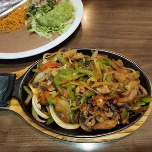 Mushroom fajitas