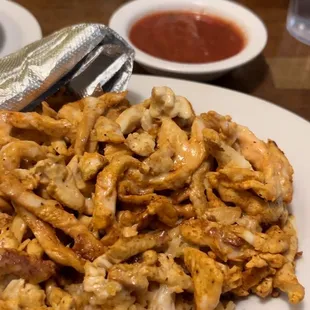 a plate of food on a table