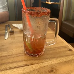 Mostly consumed Modelo Michelada.