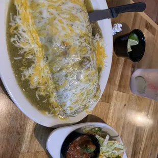 Burrito and taco
