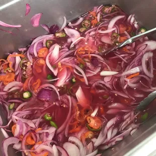 Onions y chiles