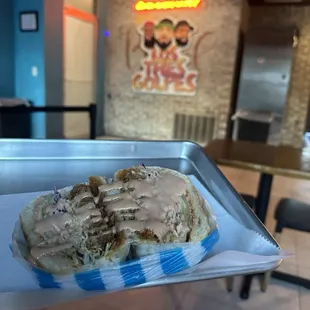 Chimi de pollo sandwich