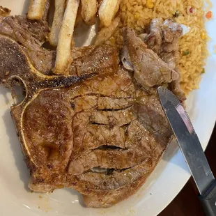 $22 thin cut t bone.