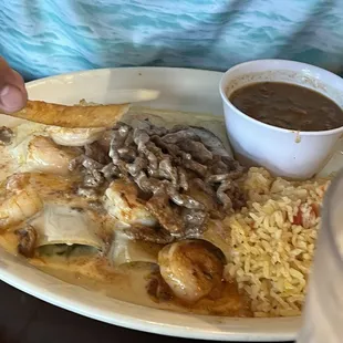Tres enchiladas